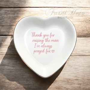 Thank You For Raising The Man Ring Dish-Mother Of The Groom Wedding Gift From Bride-Wedding Keepsake-Family Gifts For Mother In Law Gifts