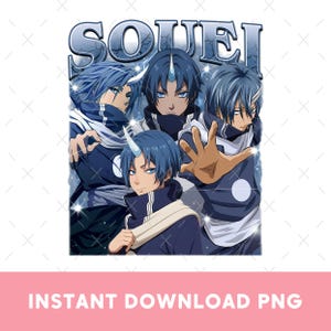 Souei Digital Download, PNG File, That Time I Got Reincarnated as a Slime Clipart, Anime Fan Art, Transparent Background, Instant Download