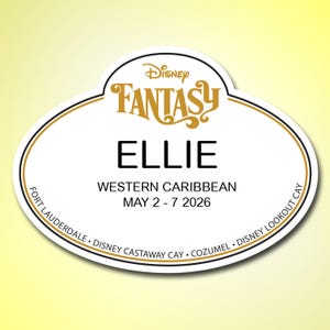 Magneti per porte con badge e nome personalizzati per crociere!