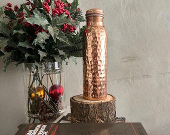 Handmade Copper Water Bottle – 100% Pure Copper 1L Yoga Flask