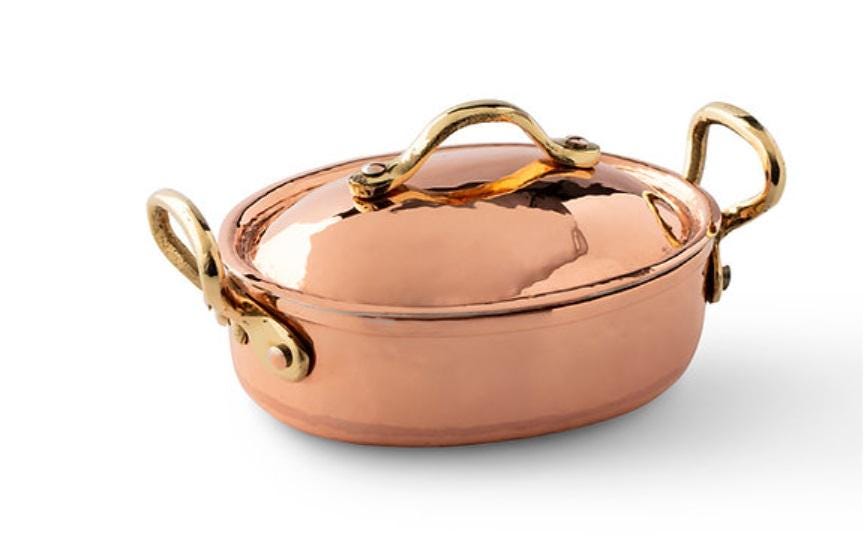 フランス製mauviel matfer 銅製ハンマード鍋 蓋付き　24cm フランス製mauviel matfer 銅製ハンマード鍋 蓋付き 24cm 【公式通販】