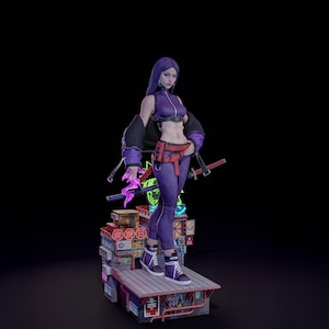 Psylocke – 3D Printable Model STL | Ninja Mutant Superhero Figure