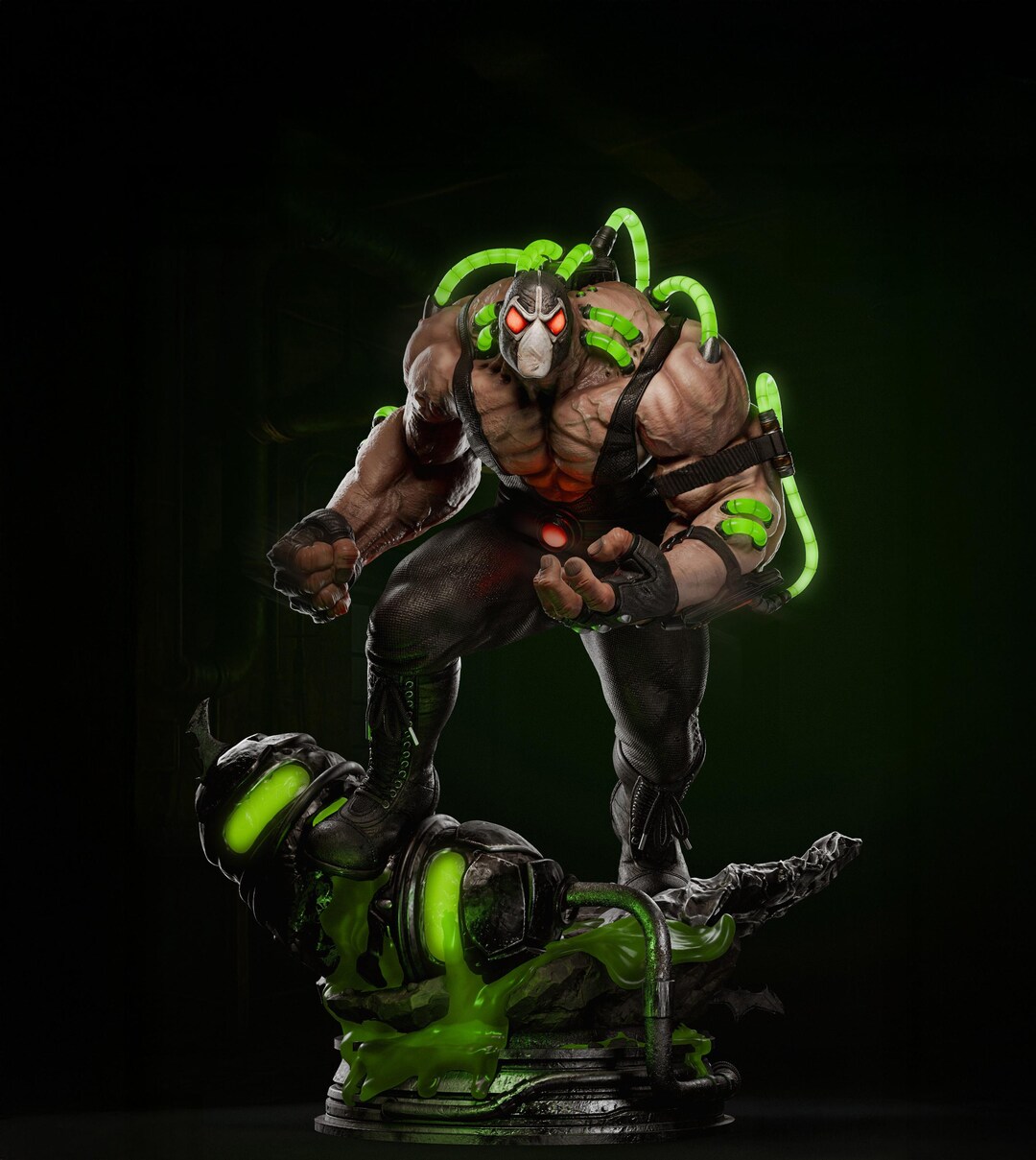 Bane Marvel Bust – 3D Printable Statue STL | Superhero Inspired Model ...