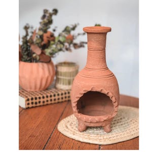 Mini Chimney | Enchanting Handmade Terracotta Palo Santo Holder, Perfect for Burning Paper, Smudging Rituals, and Enhancing Your Meditation