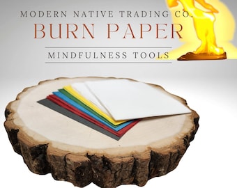 Modern Native Trading Co Burn Paper | 30 Sheets | Multi-Color | New Year Resolutions
