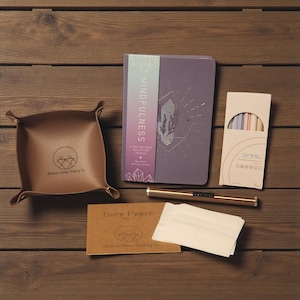 Mindfulness Journal Burn Paper Kit: Self Care Reflection, Inspirational Gift