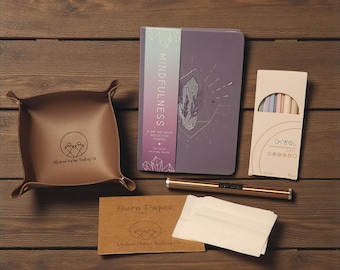 Mindfulness Journal Burn Paper Kit: Self Care Reflection, Inspirational Gift