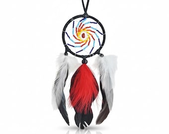 Beaded "Fire" Dream Catcher | Native Made