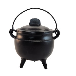 Caldeirão de esmalte preto de 6 polegadas