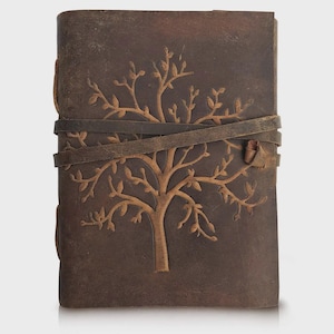 Journal Arbre de vie | Papier fait main antique Deckle