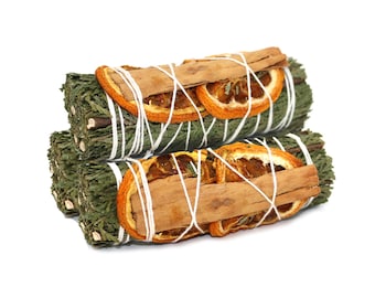 Bastoncino di salvia di cedro con arancia e cannella / Modern Native Trading Co