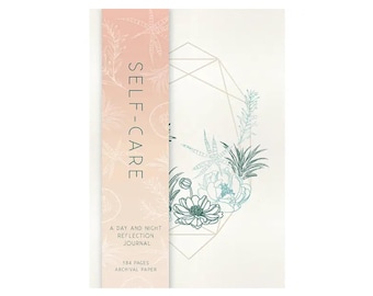 Self-Care Journal: 90-Day Day & Night Reflection, Vegan Leather Cover