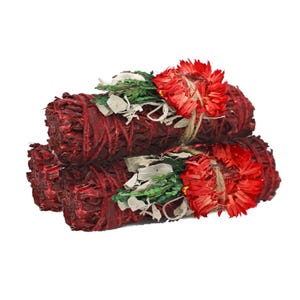 Jolly Holiday Dragon's Blood Sage Smudge Stick