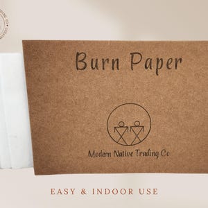Modern Native Trading Burn Paper | 30 Sheets | Manifestation Paper | Inspiration | Burn Ritual | Let Go Ceremony | New Year Resolution