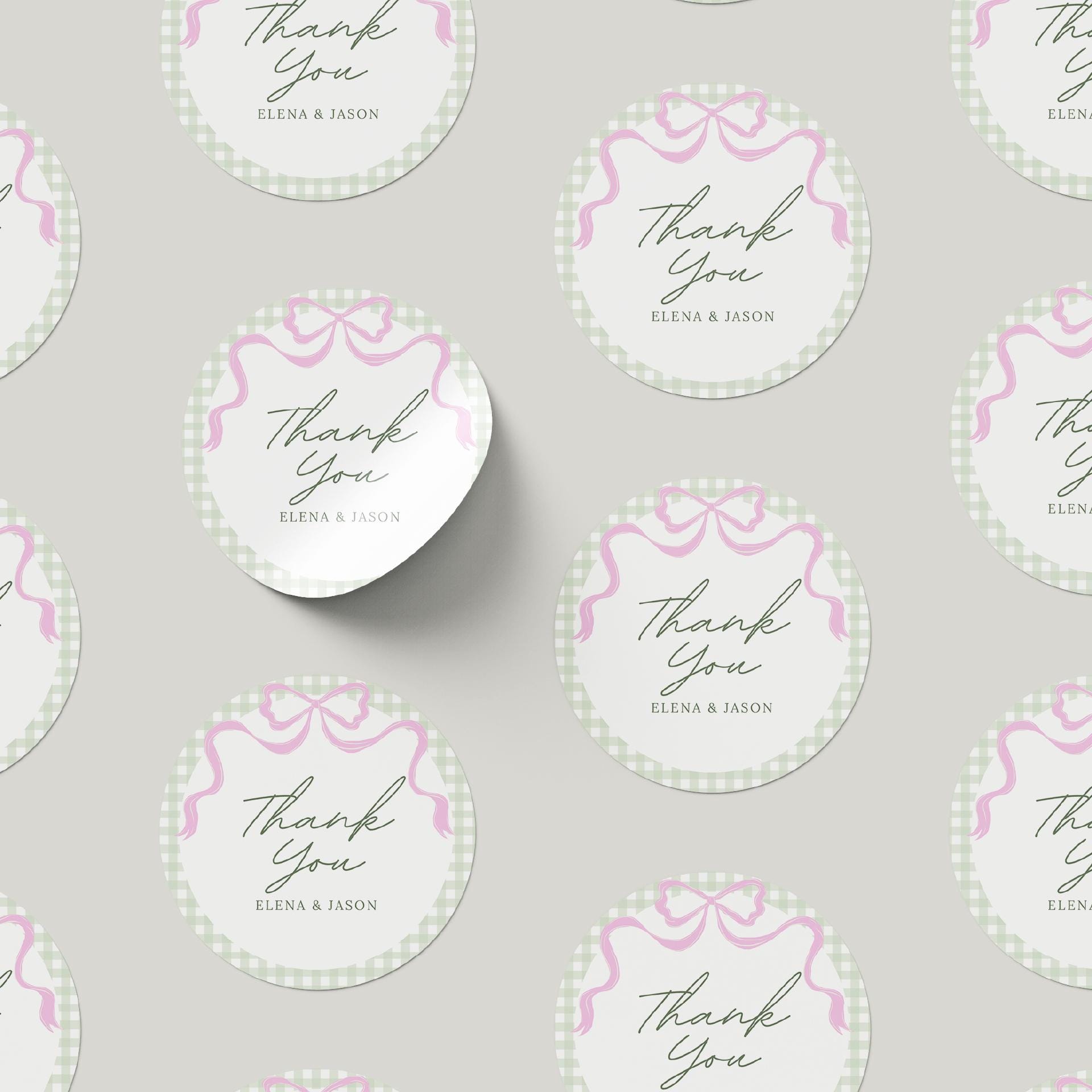 Grown With Love Baby Shower Stickers – 2" Round Floral Favor Labels – Editable Text Canva Template – Watercolor Garden Theme