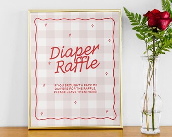 Ciao Baby Diaper Raffle Sign | Italian-Themed Baby Shower Game | 8x10 Printable Sign | Instant Download