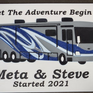 Custom Motor Home Camper Sign, Personalized Motorhome Camper Plaque, Indoor Outdoor Camping Decoration, Camper Sign, Camper Plaque, RV Decor