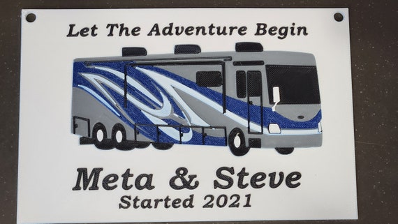 Custom Motor Home Camper Sign, Personalized Motorhome Camper Plaque, Indoor Outdoor Camping Decoration, Camper Sign, Camper Plaque, RV Decor