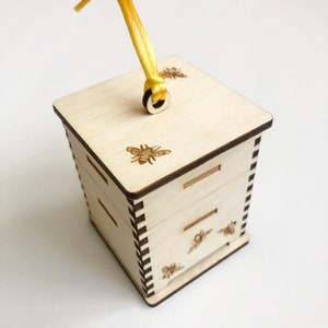 Personalized Mini Beekeepers Beehive Ornament