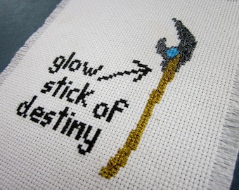 Glow Stick of Destiny /// cross-stitch pattern