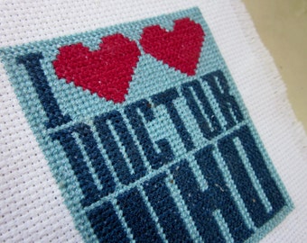 I love Doctor Who /// cross-stitch pattern