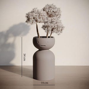 3D Print Planter Pot STL File: Modern Home Decor Vase (Digital Download)
