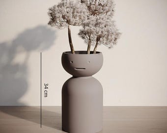 The Planter Pot STL 3D Print File, Digital Download for 3D Printing, Home Decor Planter for Plants and Flowers, The vase Home Decor
