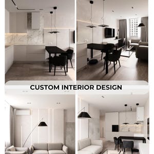Wohnzimmer Design | Küchen Online-Gestaltung | Benutzerdefinierte Innendekoration | Wohnzimmer 3D-rendering | 3D-Darstellung | Kundenspezifischer Innendekorationsservice