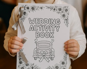Kids Wedding Day Activity Book - 18 Fun Games & Puzzles