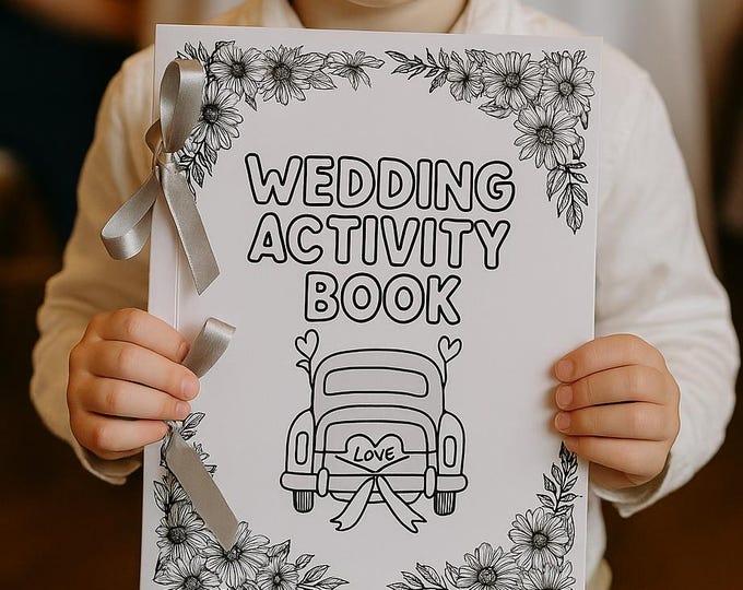 Kids Wedding Day Activity Book - 18 Fun Games & Puzzles