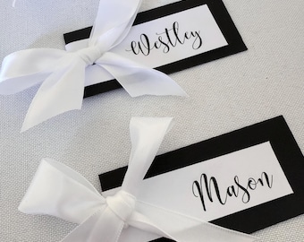 Custom Table Name Card with Backboard