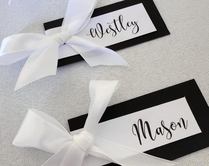 Custom Table Name Card with Backboard