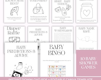 Baby Shower Game Bundle