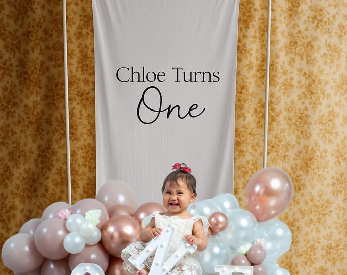 Personalised Fabric Birthday Banner Sign