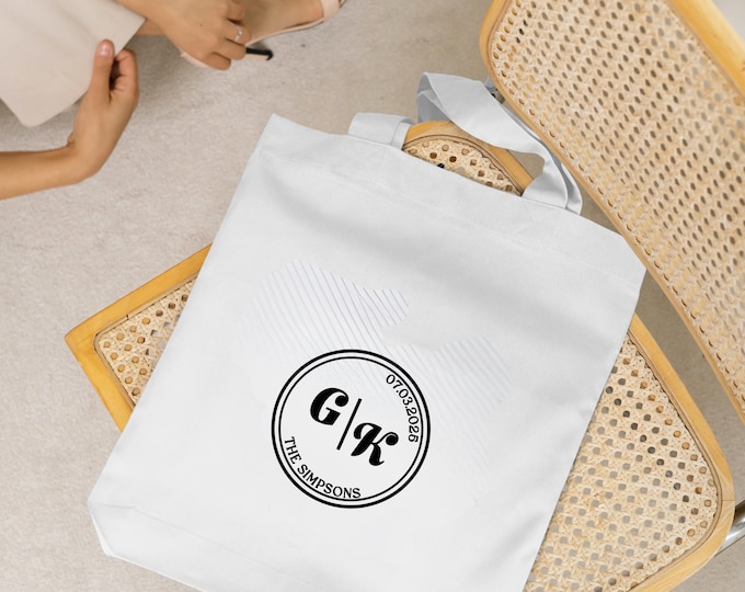 Personalised Wedding Favour Tote Bags | Wedding Welcome Tote | Wedding Keepsake