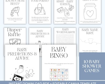 Baby Shower Game Bundle
