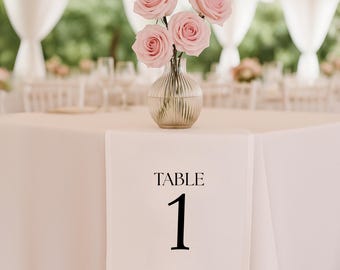 Custom Fabric Table Numbers