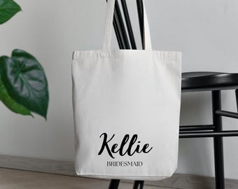 Personalised Bridesmaid Gift Tote Bags