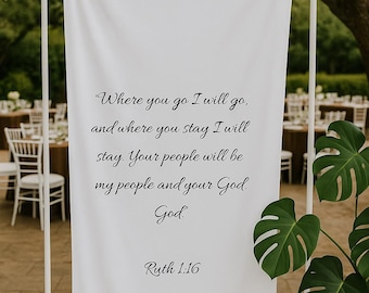 Custom Wedding Christian Bible Verse Sign