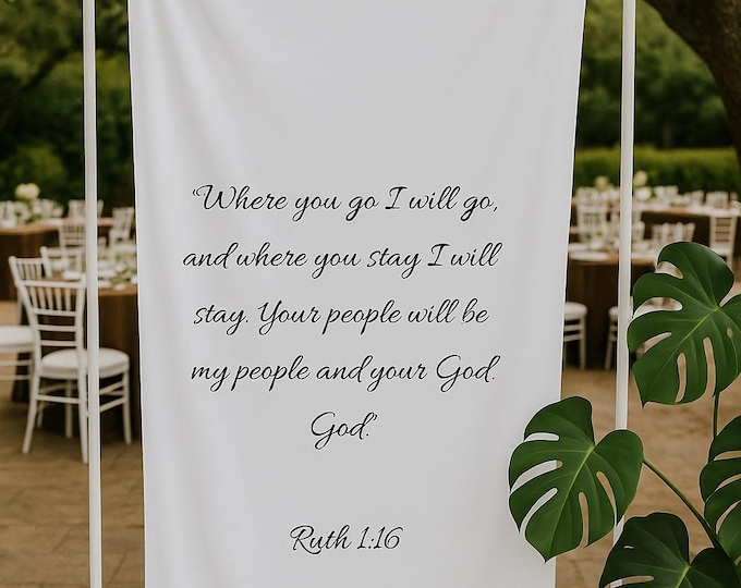 Custom Wedding Christian Bible Verse Sign