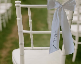 Reserved Seating Fabric Sign for Chair