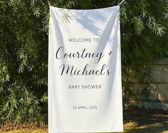 Custom Baby Shower Welcome Sign