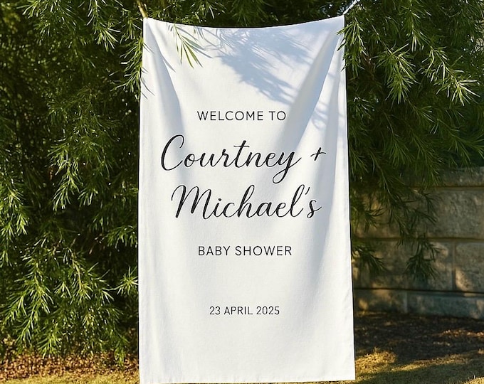 Custom Baby Shower Welcome Sign