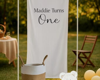 Custom Fabric Birthday Banner Sign