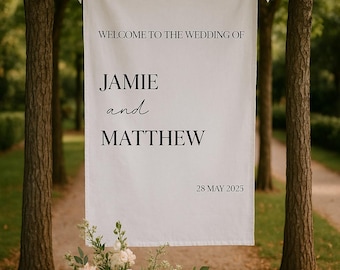 Custom Wedding Welcome Sign