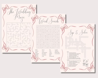 Personalised Wedding Game Set – Bows