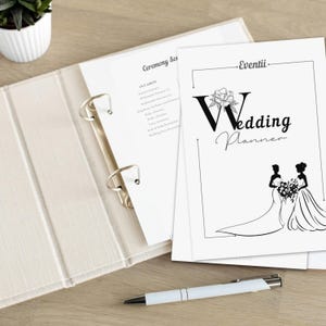 Wedding Planner Printable | Digital Wedding Planning Binder LGBTQ | Checklist | Instant Download Journal | Digital Download |Female-Female