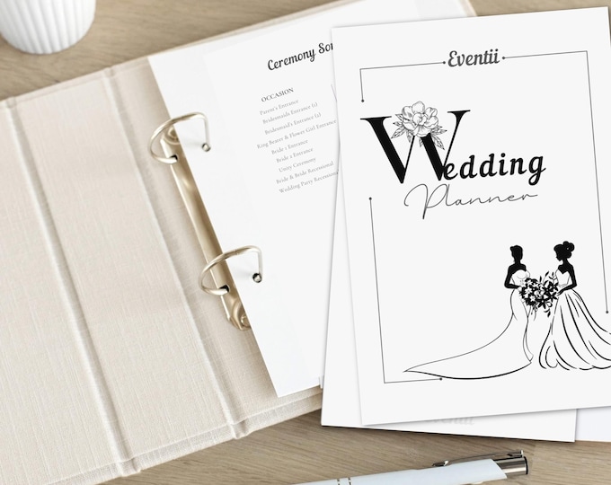 Printable Wedding Planner PDF - Bride&Bride