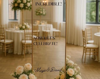 Wedding Mirror Sticker Decals