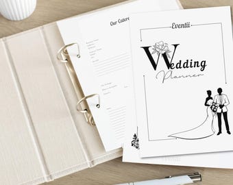 Printable Wedding Planner PDF - Bride&Groom
